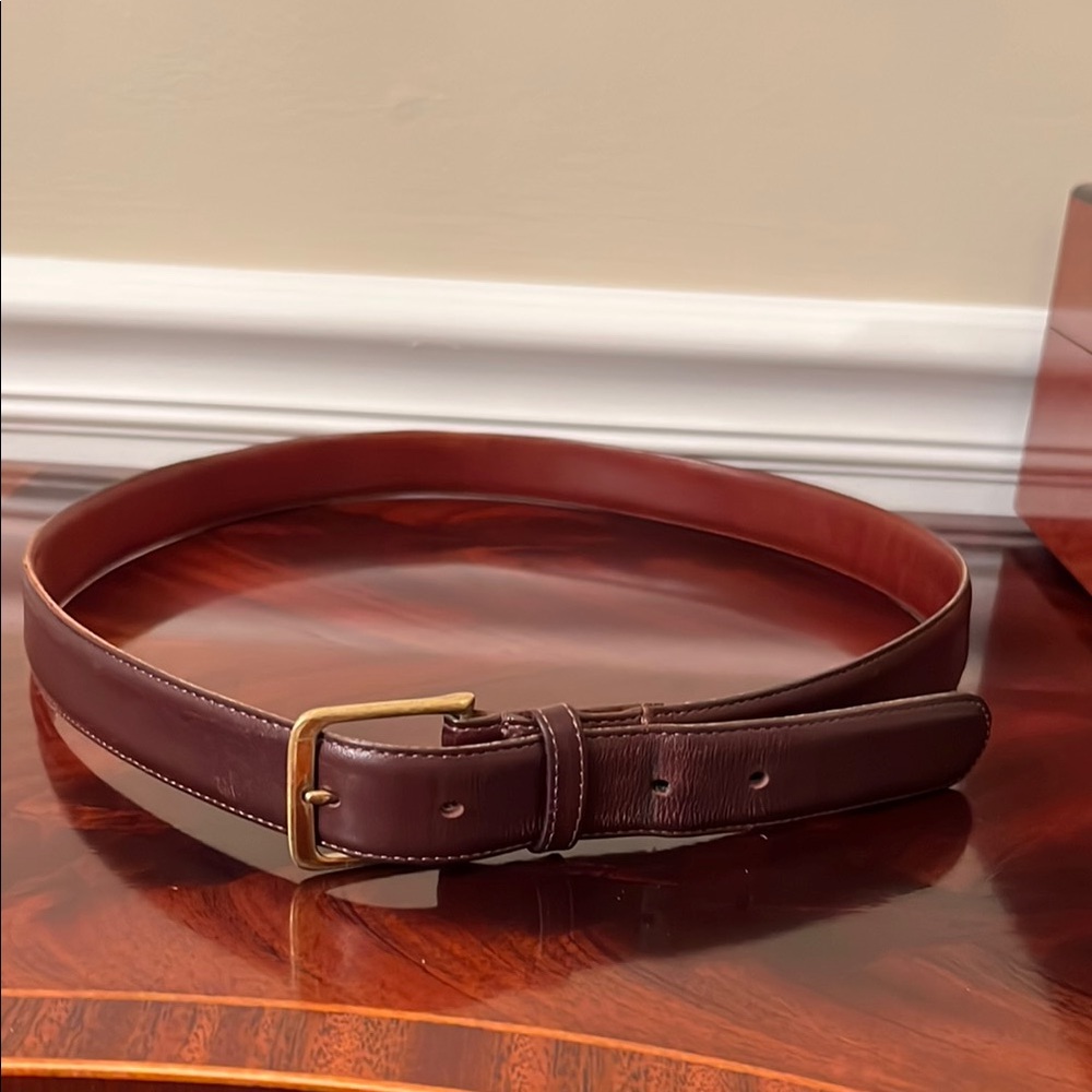 Coach Men's Brown Leather Belt size 36 inch
